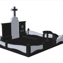 На фото ритуальный комплекс на двоих; 3d модель памятника. Создание индивидуального 3д проекта памятника.