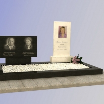 На фото 3д проект памятника. Доступная цена 3д проекта 500 грн. Производство памятников из гранита и мрамора в Киеве сегодня.