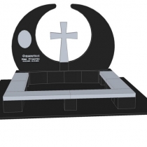 Создание 3d модели памятника с крестом; фото ритуального комплекса с крестом. доступная цена 3д проекта памятника. Заказать ритуальный комплекс с крестом, можно в магазине Ритуальной скульптуры в Киеве.