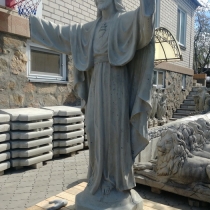 Технология изготовления статуи - включает в себя изготовление каркаса скульптуры, формовку статуи Иисуса и её армирование. Фото скульптуры Иисуса Христа.